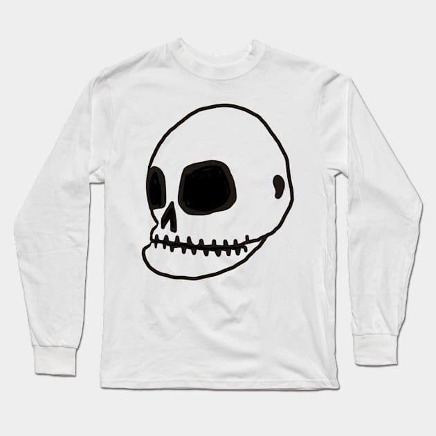 Skull Long Sleeve T-Shirt by GanethLey